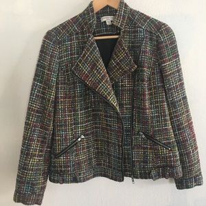 Coldwater Creek Multicolored Wool Blend Jacket
